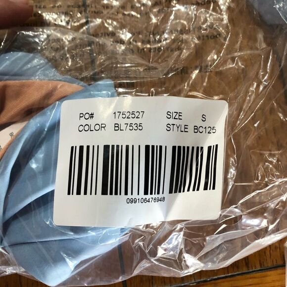 J Crew Curved Waist Cheeky Bikini Bottom Blue - S - Picture 9 of 9